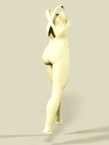Banana Yellow Unitard-unitard-bootysculpted